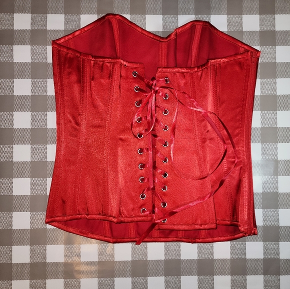 ‼️SOLD‼️Red Costume Corset Top - Picture 6 of 6